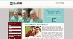 Desktop Screenshot of hillsdalesurgical.com